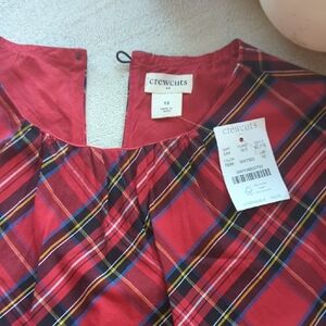 Crewcuts Vibrant Red Tartan Dress